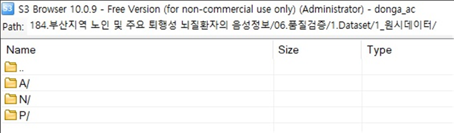 부산지역 노인 및 주요 퇴행성 뇌질환자의 음성정보-데이터 구성_2_원시데이터(1)