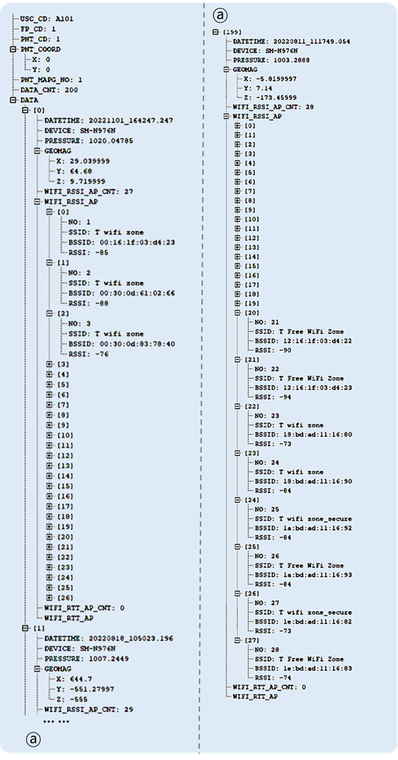 JSON 파일 예시