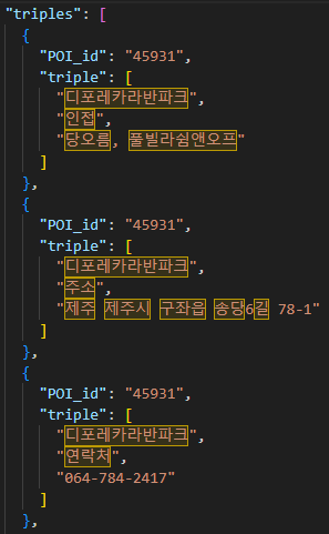 트리플 데이터 실제 예시 이미지 1